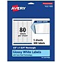 Avery Laser/Inkjet Multipurpose Rectangle Labels, 0.5" x 1.75", White, 400 Labels/Pack (94203)~#|#~461A92E6-653B-4F57-920F97BB6C07FA1C_sc7
