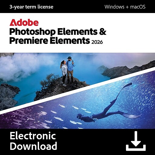 Adobe Photoshop Elements & Premiere Elements 2026, Photo & Video