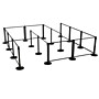 Queue Solutions 34" x 4’ Acrylic Stanchion Post Panel Kit, Clear (PNL4834B-CA2-4COL)~#|#~462AD1A5-78BF-48B6-B688FE31E2C29791_sc7