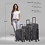 DUKAP Zahav 3-Piece Hardside Spinner Luggage Set, TSA Checkpoint Friendly, Black (DKZAHSML-BLK)~#|#~462C7093-982A-4EEC-863546782F6F42CB_sc7