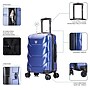 DUKAP Zonix 20" Hardside Carry-On Suitcase, 4-Wheeled Spinner, TSA Checkpoint Friendly, Blue (DKZON00S-BLU)~#|#~462D178A-9AA6-4628-B5D34C76A6EA0252_sc7