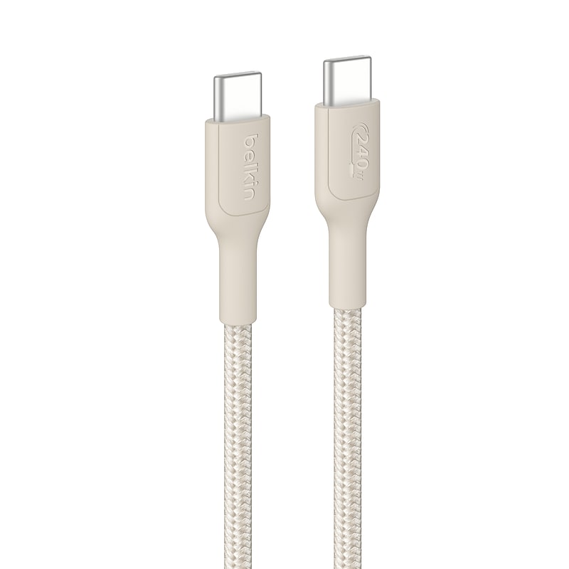 Belkin BoostCharge Pro USB-C to USB-C Charging Cable, 6.5 ft., Sand (CAB025fq2MSD) image 1