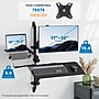 Mount-It! Counterbalance Keyboard Tray Arm for Wall and Pole Mounting, Black (MI-1765KB)~#|#~462EF0FA-B2C7-4110-9FE676EA94F00F83_sc7