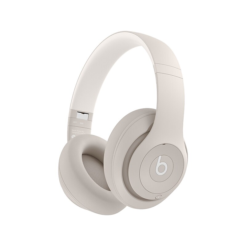 Beats Studio Pro Wireless Active Noise Canceling Bluetooth Surround Sound Over-the-Ear Headset, Sandstone (MQTR3LL/A) image 1