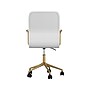 Martha Stewart Taytum Ergonomic Faux Leather Swivel Office Chair, White (CH142370WHGLD)~#|#~46351044-2B35-4462-A446FAAFF384C154_sc7