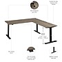 Bush Business Furniture Move 60 Series 72"W L Shaped Adjustable Standing Desk, Modern Hickory (M6SL7278MHBK)~#|#~46355F09-A715-4745-BCA8AA78EC7103B9_sc7