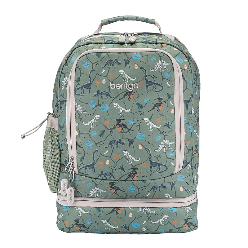 bentgo 2-in-1 Kids Dino Fossils Laptop Backpack, Large (BGBKPAK-FSL) image 1