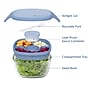 bentgo All-in-One Salad Container, 5-Compartment, Light Blue, 61 oz. (BGLASSAL-LB)~#|#~463A0848-C657-4C7A-A4FFF97B925CAE64_sc7