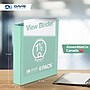Davis Group Standard View 1.5" 3-Ring Binders, Mint, 6/Pack (7412-14-06)~#|#~463D8621-3CB3-4846-A3F31B5C35FE7FAC_sc7