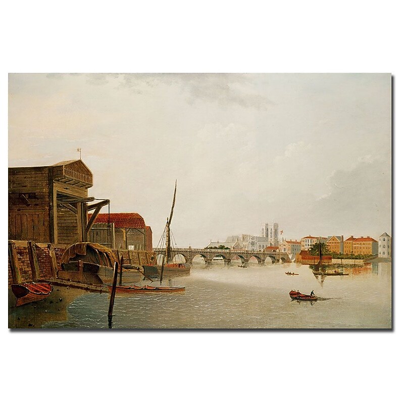 Trademark Fine Art Daniel Turner 'Westminster Bridge' Canvas Art image 1