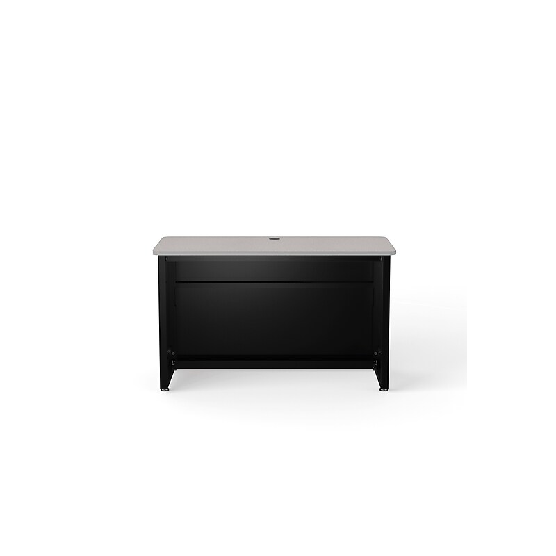 VersaDesk 48"W Enclosed Versa Classroom Desk, Grey/Black (CD4824-BG) image 1