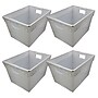Flipside 44 Qt. Storage Tote, Translucent White, 4/Pack (40102)~#|#~46558E23-2AA6-455B-9FDBE883EC1B9229_sc7