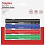 Staples Duramark Tank Permanent Marker, Chisel Tip, Assorted, 4/Pack (ST62929)~#|#~465BB55C-3674-4B87-AD8C0223BD3DF65D_sc7