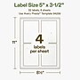 Avery Hemp Rectangle Laser/Inkjet Multipurpose Labels, 5" x 3-1/2", Off-White (32/Pack)~#|#~465DA83C-F29F-4E46-8032A9F5D4C77442_sc7