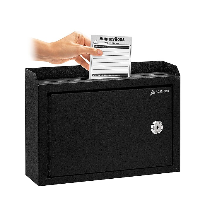 AdirOffice Steel Multipurpose InterOffice Drop Box Mailbox, Medium