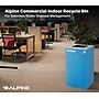 Alpine Industries Steel Recycling and Trash Can with Square and Circle Lid, 29 Gallon, Multicolor, 3/Pack (ALP4450-BLK-KIT35)~#|#~4664E655-2E05-4940-8EAA2EB37D1BE4D6_sc7