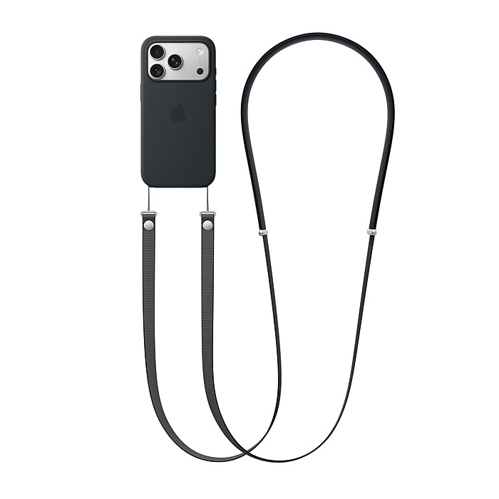 Apple Crossbody Strap for iPhone 17 Series Phones, Black (MGGL4LL