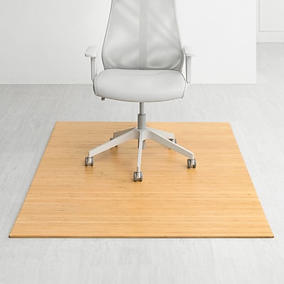 Anji Mountain Deluxe Bamboo Carpet & Hard Floor Chair Mat, 48″ x 72″, Natural (AMB24014W) Sansujyuku sansujyuku.com