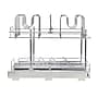 Household Essentials Glidez 2-Tier Multipurpose Steel Pull-Out Storage Organizer with Dual-Slide, Chrome (HHC42617-1)~#|#~4672D8E2-BD61-44A2-BD32FF5AE432C73A_sc7