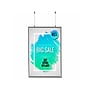 Azar Poster Holder, 24" x 36", Ceiling, Silver Aluminum (300416)~#|#~4673162E-C486-42FD-A69B248E033AE1A4_sc7