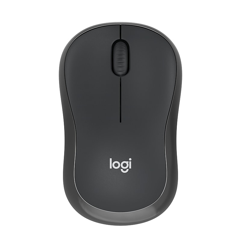 Logitech M220 Silent Wireless Ergonomic Ambidextrous Optical Mouse, Graphite (910-006127) image 1