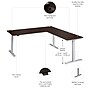 Bush Business Furniture Move 60 Series 72"W L Shaped Adjustable Standing Desk, Mocha Cherry (M6SL7278MRSK)~#|#~46761511-6485-4215-86639C026937CC5D_sc7