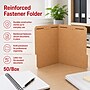 Staples Reinforced Fastener Folder, Letter Size, Kraft Pressboard, Durable Construction, 50/Box~#|#~467DB474-F09D-4C97-B77AD59BA50EE82F_sc7
