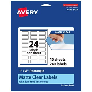 Avery Easy Peel Laser Address Labels, 1-1/3