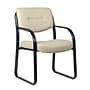 Boss LeatherPlus Guest Chair with Sled Base, Beige (B9529-BG)~#|#~46822F50-F098-45E8-BC37877F6EEA43F7_sc7