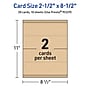 Avery Integrated Cards, 2.5" x 8.5", Matte Kraft Brown, 20/Pack (95329)~#|#~4688F3C7-DBEE-45B6-959FA34C3092699B_sc7