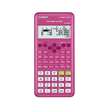 CASIO NL-100PK 電子レジスター ピンク 250614 Casio 10-Digit Battery Powered Scientific Calculator, Pink (FX