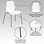 Flash Furniture HERCULES Series Plastic Stack Chair with Lumbar Support, White (RUT288WH)~#|#~4693BFEF-F9FF-4F23-8E8E1DBA500488FC_sc7
