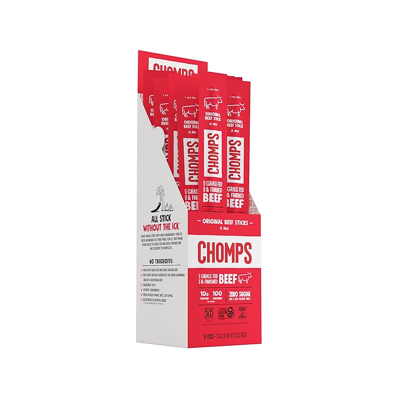 Chomps Original Beef Meat Stick, 1.15 oz., 24/Box (CO24) image 1