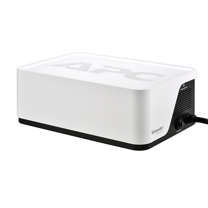 APC UPS Battery Backup & Surge Protector, 500VA UPS with 4 Backup Battery Outlets, USB Type-C, White (BE500G3) image 1