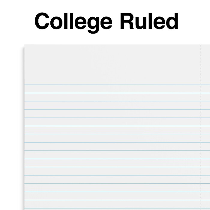 Staples Premium 3-Subject Notebook, 5.88