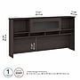 Bush Furniture Cabot 72"W Desktop Hutch, Heather Gray (WC31773)~#|#~46978DD5-C1AF-4DF6-96CE4AA588EAE6C8_sc7