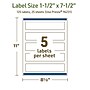 Avery Dissolvable Rectangle Multipurpose Labels, 1.5" x 7.5", Off-white, 125/Pack (94231)~#|#~469C9FA9-8618-4437-AC39BC15376780B7_sc7