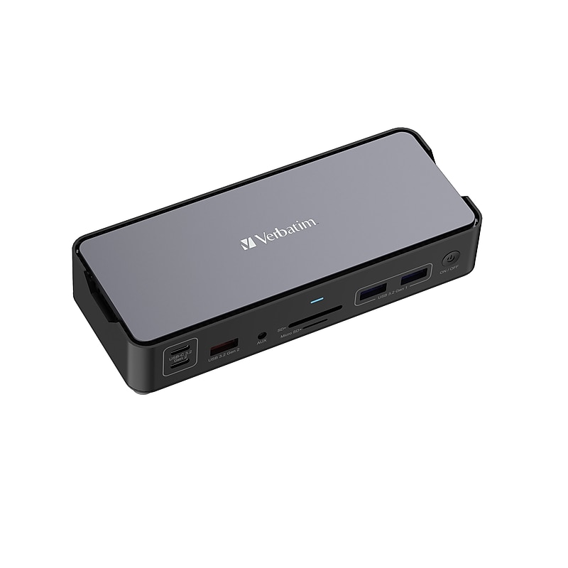 Verbatim USB-C Pro Universal 15-in-1 Docking Station for Windows 11/10/8, MacOS x 10.4 or above Laptop (32171) image 1