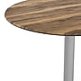 Flash Furniture TopGuard 36" Round Wood  Restaurant Dining Table and Base, Natural/Silver Base (STRD36NATT3030S)~#|#~469D7E1F-BBE5-41EF-BD35F77E7C9A0692_sc7