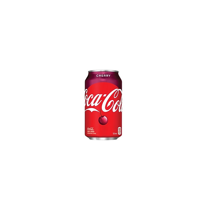 Coca-Cola Cherry Soda, 12 oz., 24 Cans/Carton (49000031034) | Staples