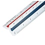 Staedtler Mars 12" Imperial/Metric Triangular Architect Scale, Plastic, White (987 18-31BK)~#|#~46A817E9-D0DF-4EA7-A48789397FD03EC7_sc7