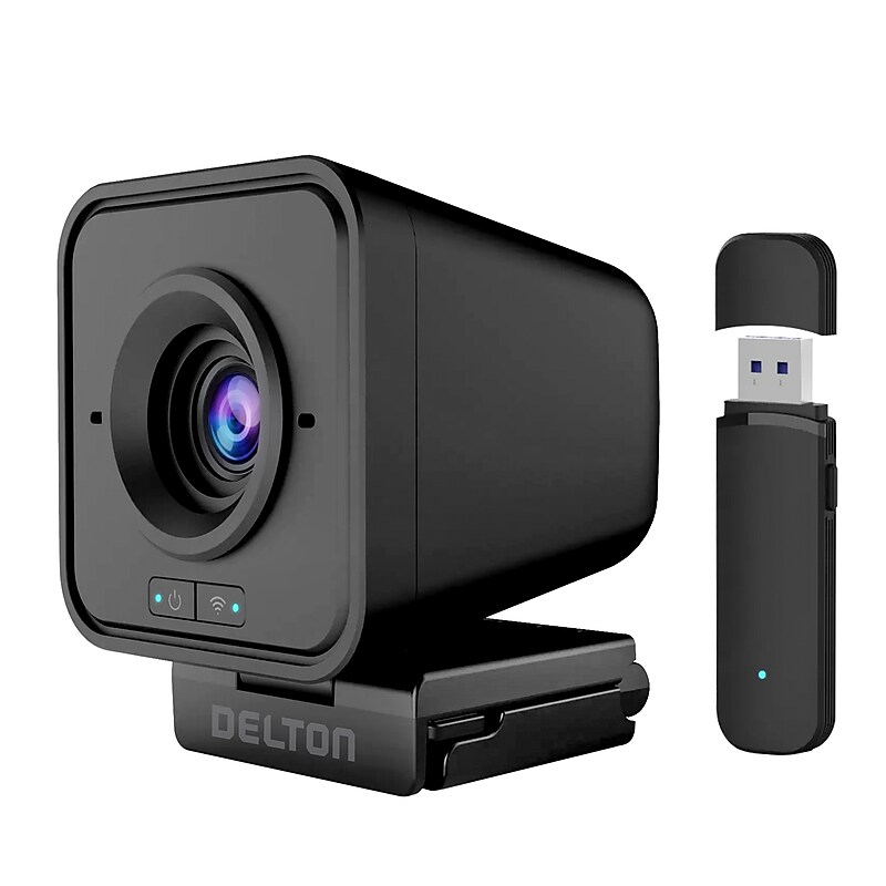 Delton HD 1080p Wireless Webcam, 2.1 Megapixels, Black (DCWC50) image 1