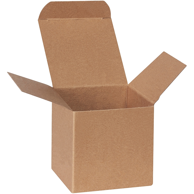 3" x 3" x 3" Mailers/Shipping Boxes, Kraft, 250/Carton (RTC60) image 1