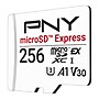 PNY microSD™ Express 256MB U3 V30 A1 microSDXC Flash Memory Card with Adapter, Class 10, UHS-I, V30 (P-SDU256P31880EXP-GE)~#|#~46ADE5DE-AB50-4182-9BB674FFD111814B_sc7