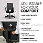 HON Ignition ilira-Stretch Mesh Back Task Chair, Synchro-Tilt Control With Seat Slider, 26"W x 26.5"D, 26"W x 40.5"H, Black~#|#~46AEA11E-8D4C-432A-8393DDDB5EFCEB38_sc7