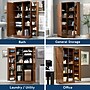 Sauder HomePlus 71"H Storage Cabinet with 12 Shelves, Sienna Oak (411965)~#|#~46AF0EE2-4F99-4782-908D034C1CC7CE39_sc7