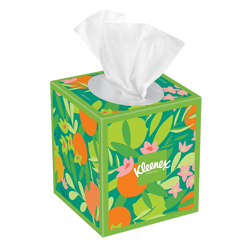 Kleenex Ultra Soft Facial Tissues, 3-Ply, 60 Sheets/Box, 27 Boxes/Pack (54277) image 1