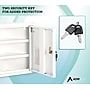 Viva Comfort Steel 2-Shelf Corner Mount Locking Medicine Medical Cabinet, 0.9 cu. ft., White (ADI999-01-1-MK)~#|#~46B9B827-890D-485D-B15BE206C37B93FA_sc7