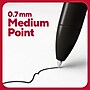 TRU RED Retractable Quick Dry Gel Pens, Medium Point, 0.7mm, Black, Dozen (TR54498-CC)~#|#~46BBCC40-0000-4B7D-9B698E184A06C99F_sc7