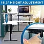 Mount-It! Large 63"W Electric Corner Adjustable Standing Desk, White/Black (MI-15017)~#|#~46BDF204-79A8-403B-8E31B44404D2EEE4_sc7